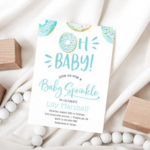 Doughnut Baby Sprinkle Invitation