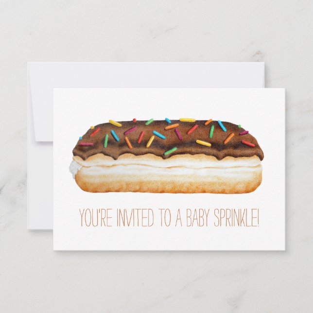 Doughnut Baby Sprinkle Invite (Front)