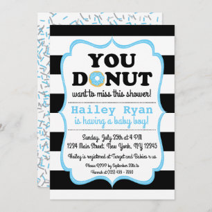 Doughnut Baby Sprinkle Shower Invitation