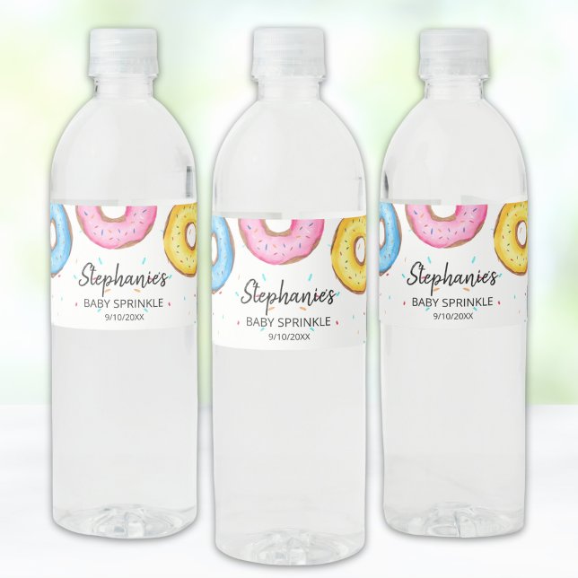 Doughnut Baby Sprinkle Water Bottle Label (Creator Uploaded)