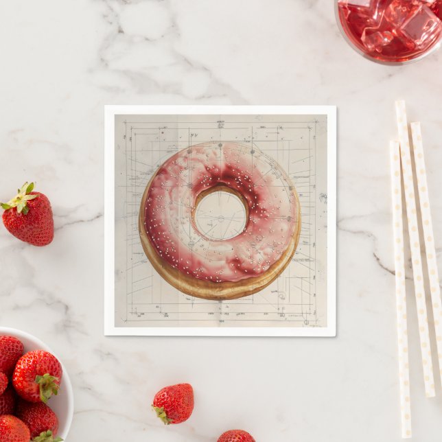 Doughnut Bakery Diagram Napkin (Insitu)