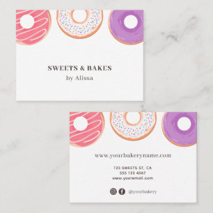 Doughnut Bakery Modern Business Card