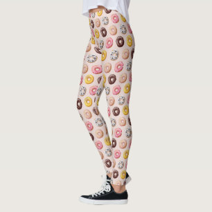 Doughnut Bakery Shop Pattern Leggings