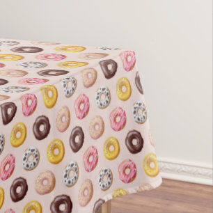 Doughnut Bakery Shop Pattern Tablecloth