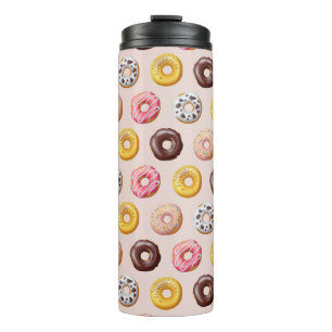 Doughnut Bakery Shop Pattern Thermal Tumbler