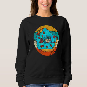 Doughnut Baking Baker Bakery Cake Vintage Retro Sweatshirt