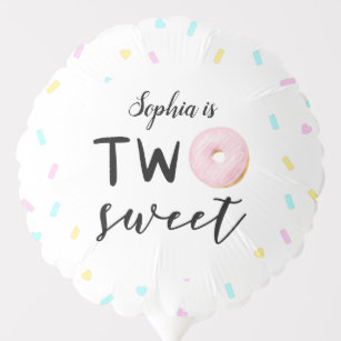 Doughnut Birthday 2nd Birthday Two Sweet Balloon