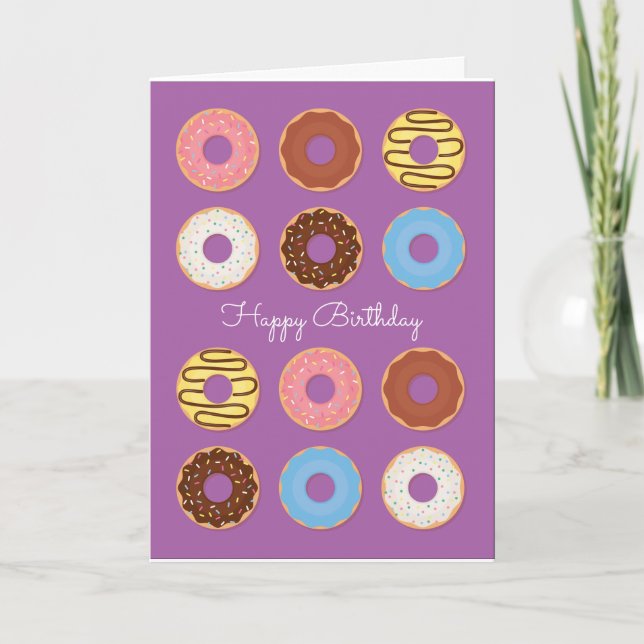 Doughnut Birthday Card (Front)