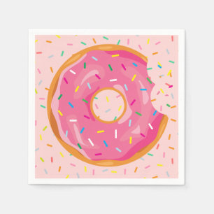 Doughnut Birthday Doughnut with sprinkles birthday Napkin