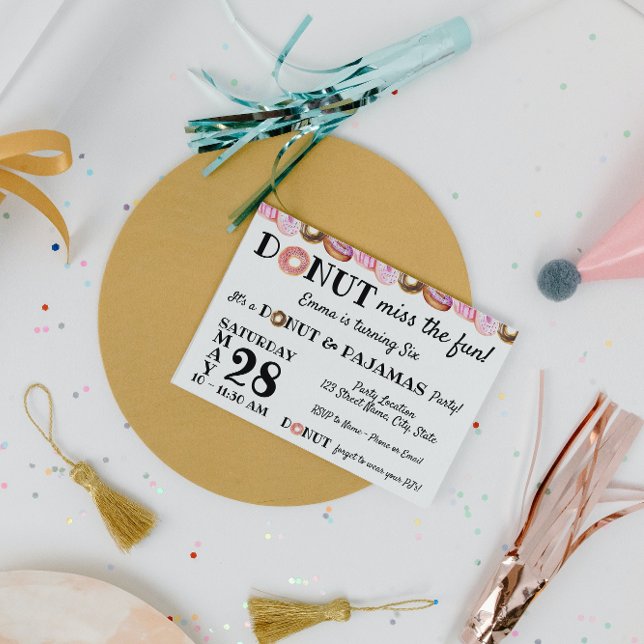 Doughnut Birthday Invitation (Creator Uploaded)