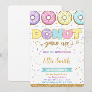 Doughnut Birthday Invitation