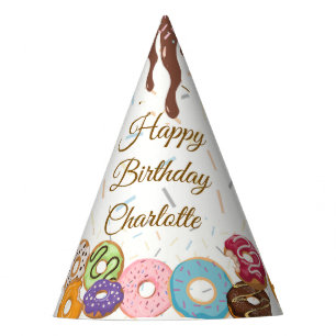 Doughnut Birthday Party Colourful Sprinkle Dough Hat