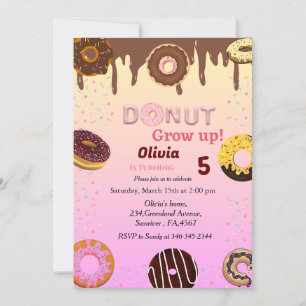 Doughnut birthday, you doughnut want to miss birth invitation