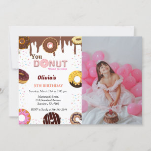 Doughnut birthday, you doughnut want to miss birth invitation