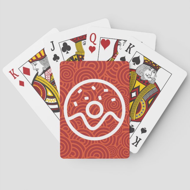 Doughnut Bites Symbol Playing Cards (Back)