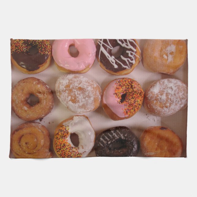 Doughnut Box! Tea Towel (Horizontal)