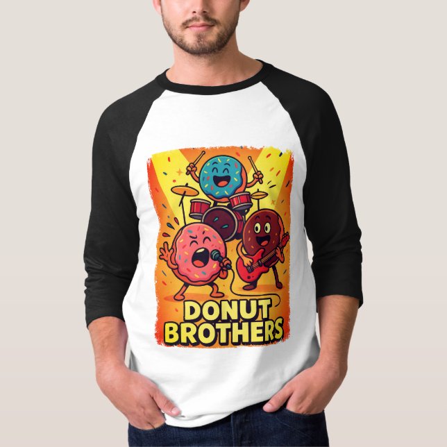 Doughnut Brothers Rock Band T-Shirt (Front)
