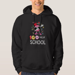 Doughnut Cake Student Teacher Happy 100 Days Of Sc Hoodie