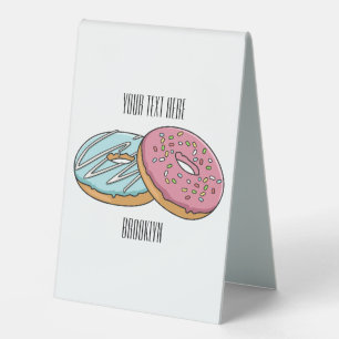 Doughnut cartoon illustration