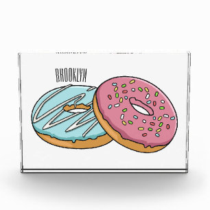 Doughnut cartoon illustration  photo block
