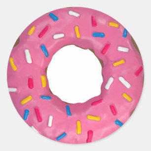 Doughnut Classic Round Sticker