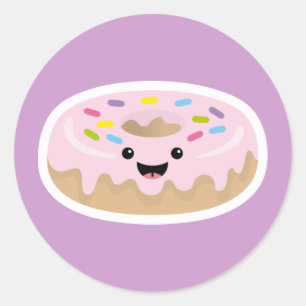 Doughnut Classic Round Sticker