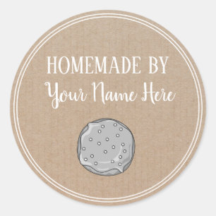 Doughnut Cookie Cake Homemade By Vintage Craft Classic Round Sticker