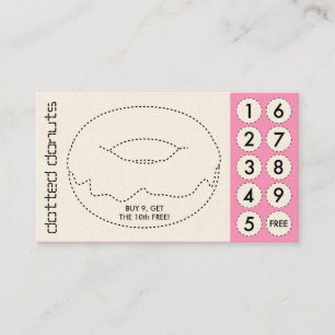 doughnut cut out punch cards