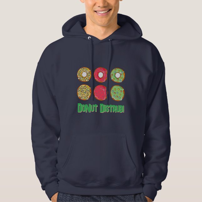 Doughnut Disturb - Funny Sweatshirt Mens (Front)