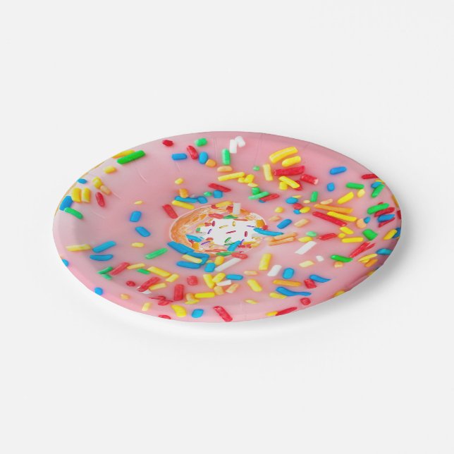 Doughnut Doughnut Paper Plate (Angled)