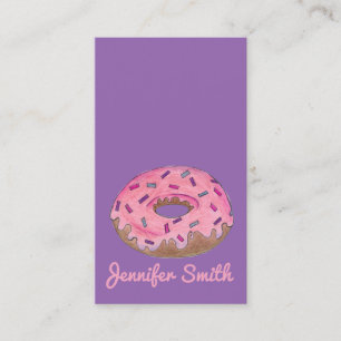 Doughnut Doughnut Shop Bakery Food Baking Doughnut Business Card
