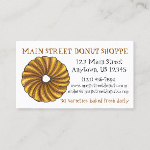 Doughnut Doughnut Shop Bakery Print Baking Doughnu Business Card