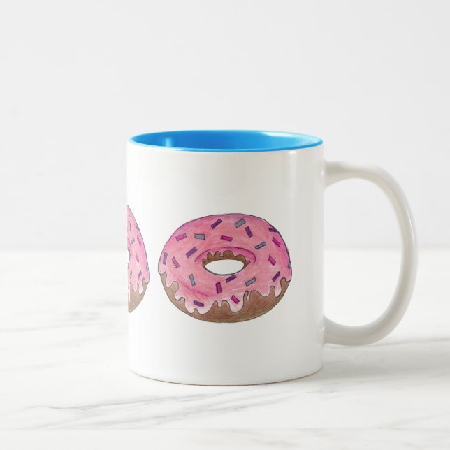 Doughnut Doughnut w/ Sprinkles Breakfast Food Mug (Right)