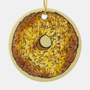 Doughnut Dozen Butternut Crunch Doughnut Pastry Ceramic Ornament
