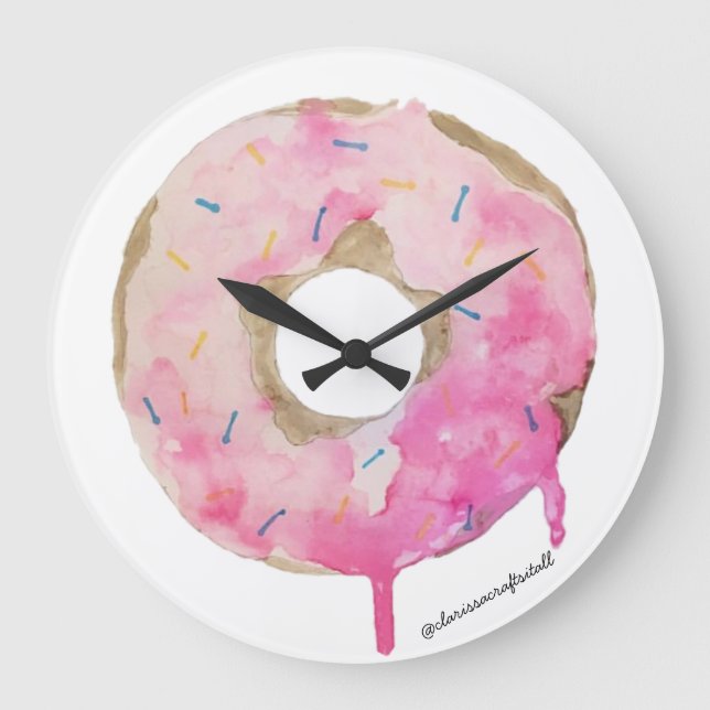 Doughnut Drip Wall Clock Art (Front)