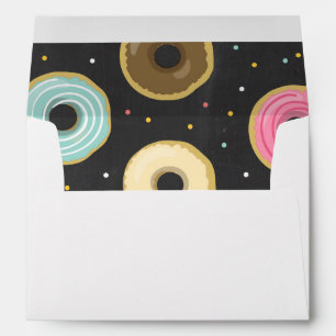 Doughnut Envelope Doughnut Chalk Sweet pink blue
