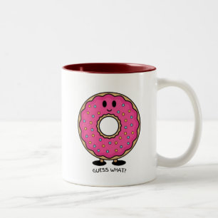 Doughnut Even Talk to Me Until Coffee! 🍩☕😂 Two-Tone Coffee Mug