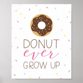 Doughnut Ever Grow Up Poster