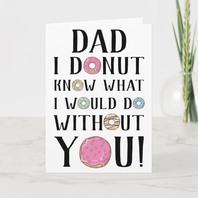 Doughnut Father's Day Card (Front)