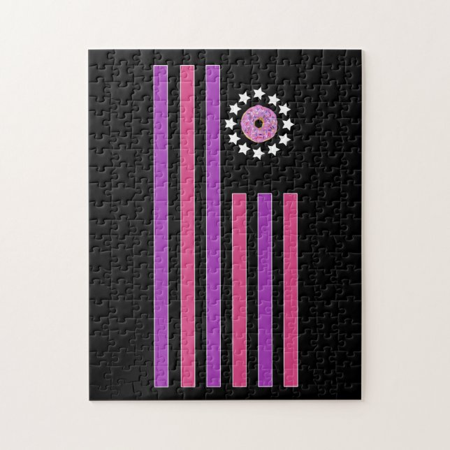 Doughnut - Flag Jigsaw Puzzle (Vertical)