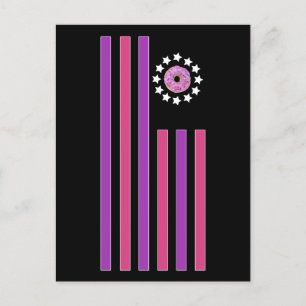 Doughnut - Flag Postcard