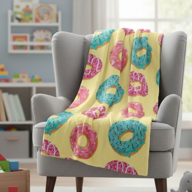 Doughnut Fleece Blanket (Creator Uploaded)