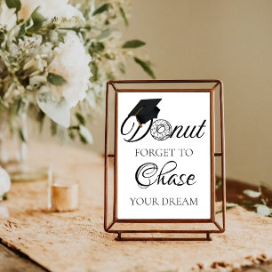 Doughnut Forget To chase your dream Graduation dou Poster