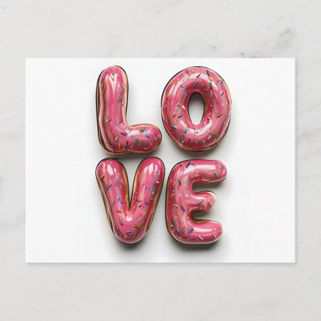 Doughnut Forget to Love - Valentine's Day Postcard (Front)
