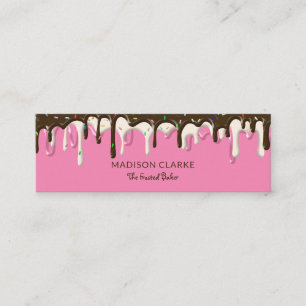 Doughnut Frosting Sprinkles Baker Bakery Mini Business Card