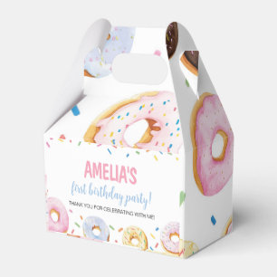 Doughnut Girl Birthday Favour Box
