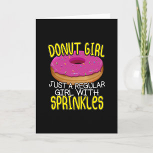 Doughnut GIrl - Doughnut Lover with Sprinkles Card