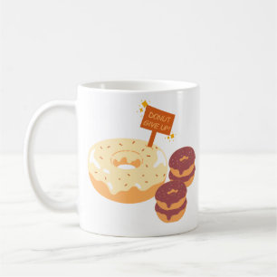 Doughnut Give Up Chocolate And White Chocolate Dou Coffee Mug