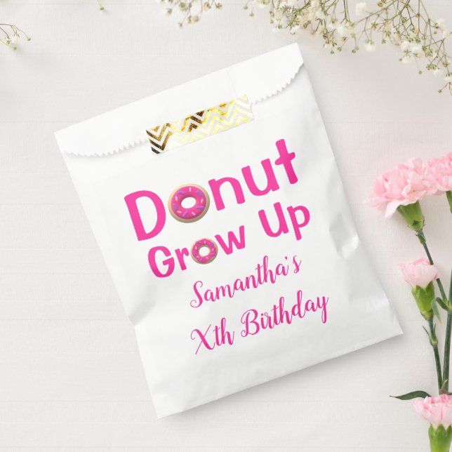 Doughnut Grow Up Birthday Favour Bag (Sealed)