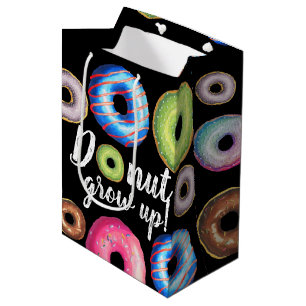 Doughnut Grow Up Birthday Party Doughnuts Medium Gift Bag